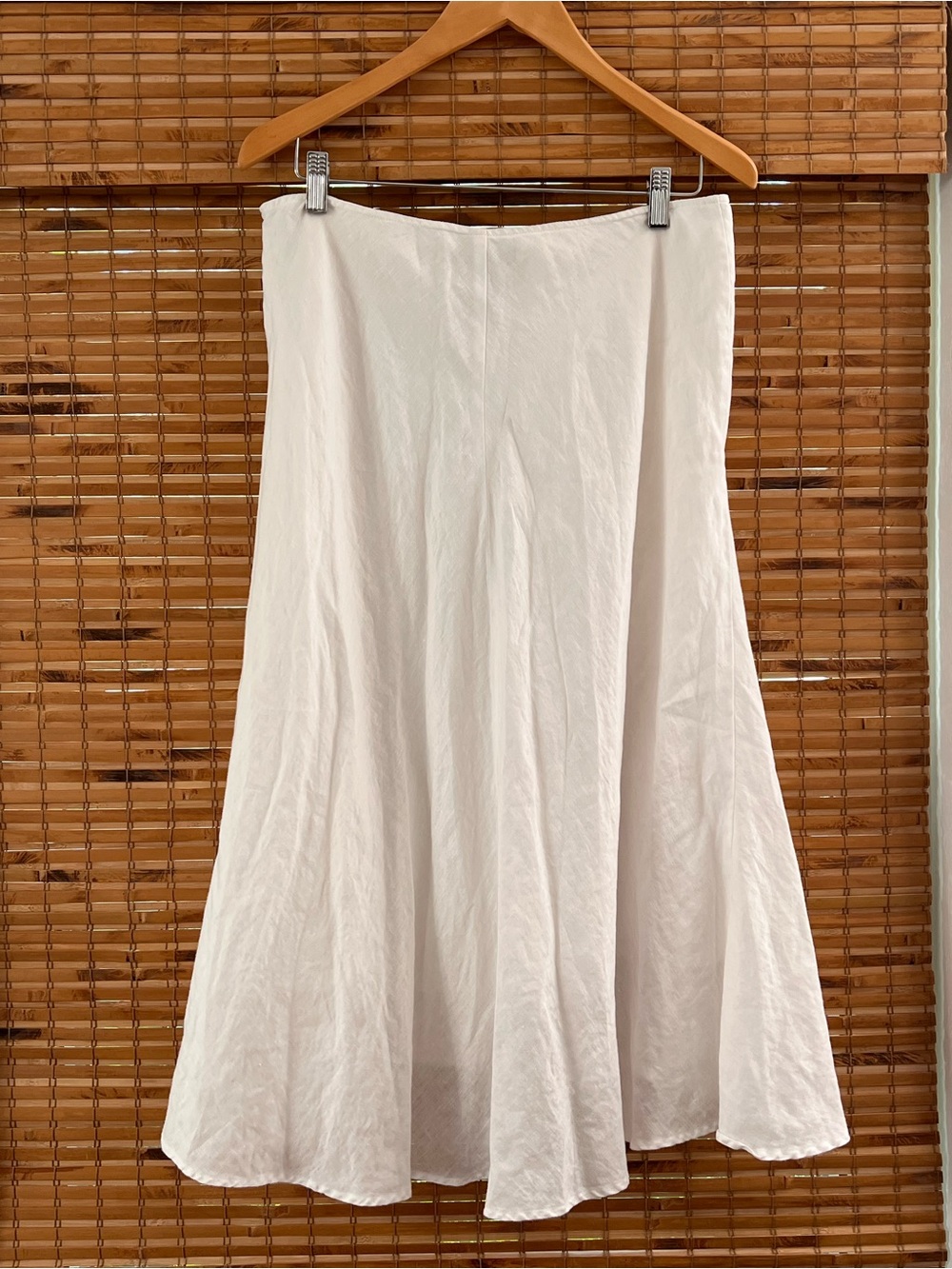 INC International Concepts 100% Linen High-Low Flowing Skirt - Picture 2 of 7